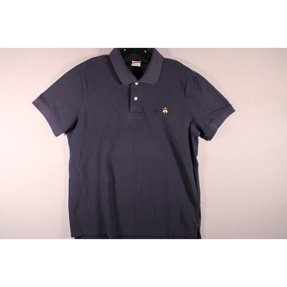 Brooks Brothers 1818 Men’s Navy Blue Performance Polo Shirt Size L 100% Cotton